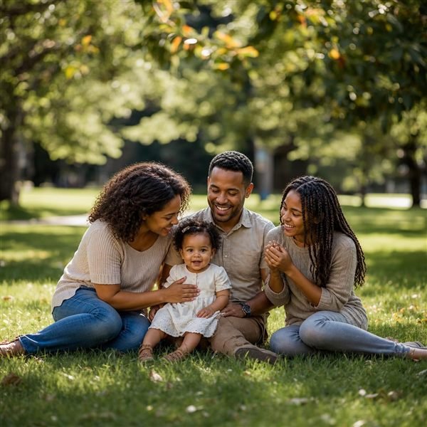 A family supported by BeauTifful Community Wellness
